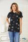 Dandelion Print Round Neck T-Shirt Shirts & Tops