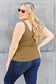 Square Neck Wide Strap Tank - 5 colors