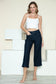 Judy Blue Side Seam Braid Detail High Rise Crop Wide Leg Jeans