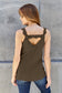 Lace Detail V-Neck Cutout Cami - 5 colors
