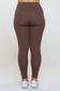 Fleece Lined High Waisted Leggings - Coffee Brown