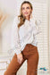 Double Take Eyelet Dropped Shoulder Round Neck Blouse
