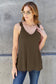 Lace Detail V-Neck Cutout Cami - 5 colors