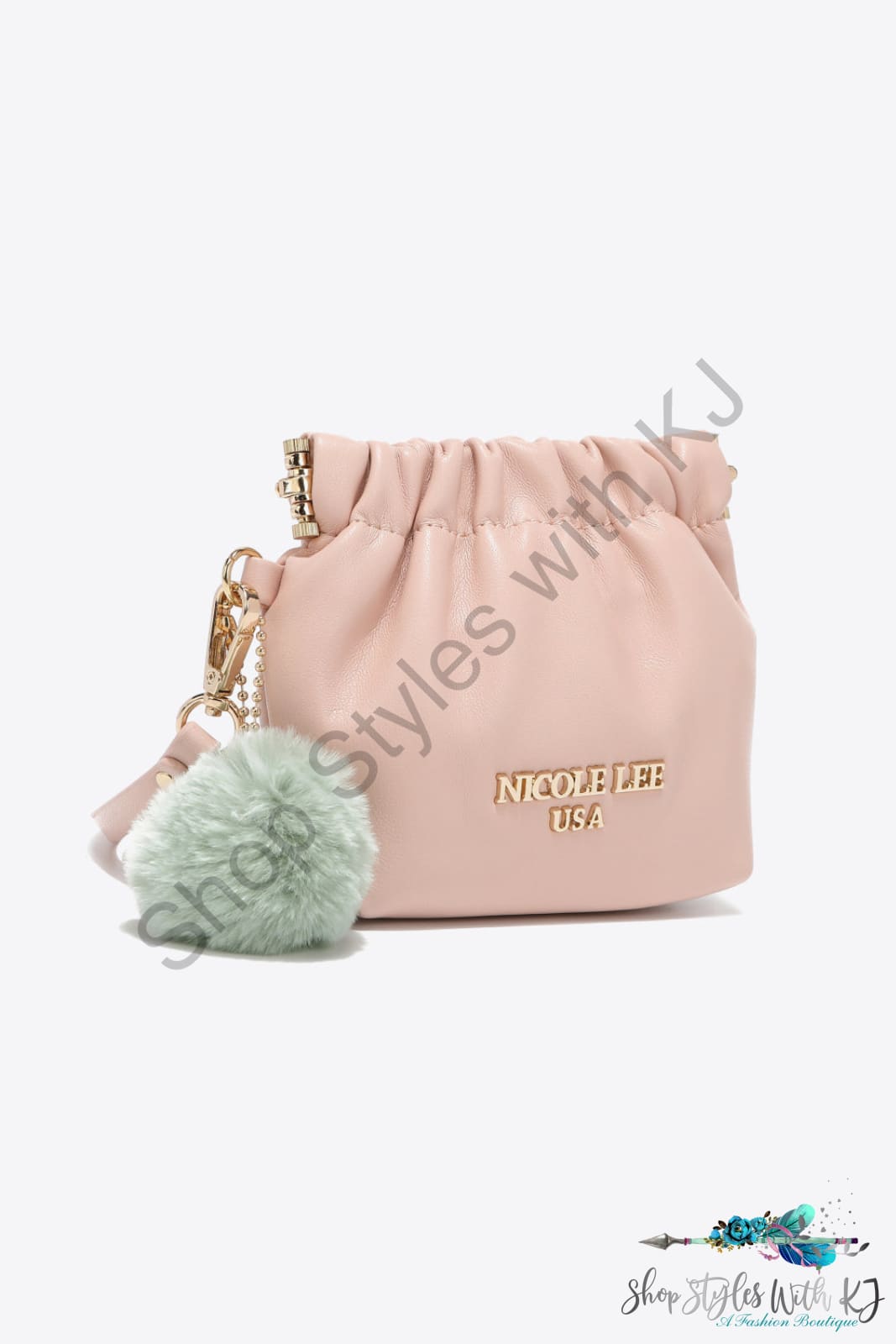 Faux Leather Pouch Bag