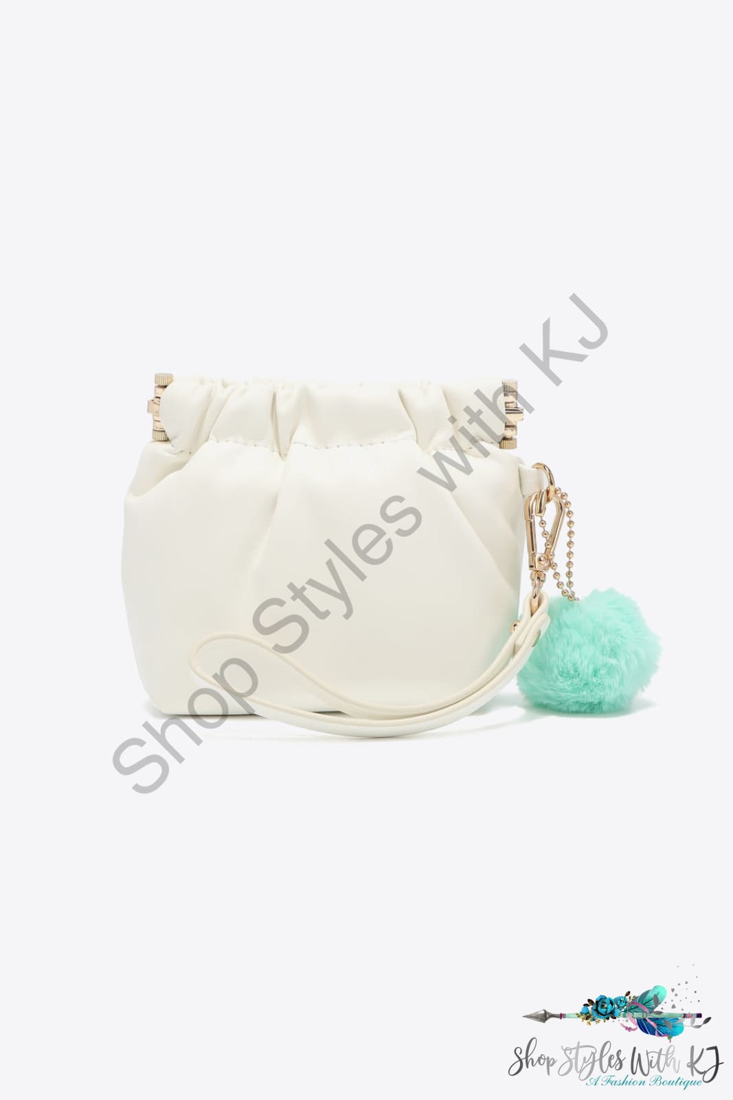 Faux Leather Pouch Bag