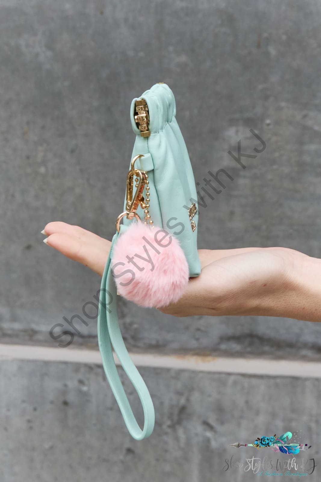Faux Leather Pouch Bag
