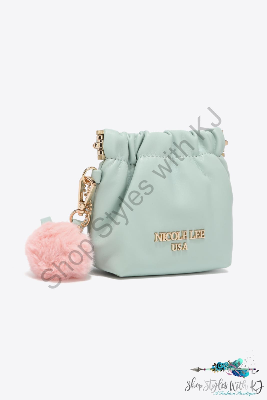 Faux Leather Pouch Bag