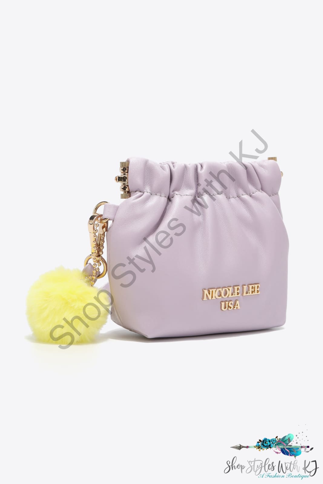 Faux Leather Pouch Bag