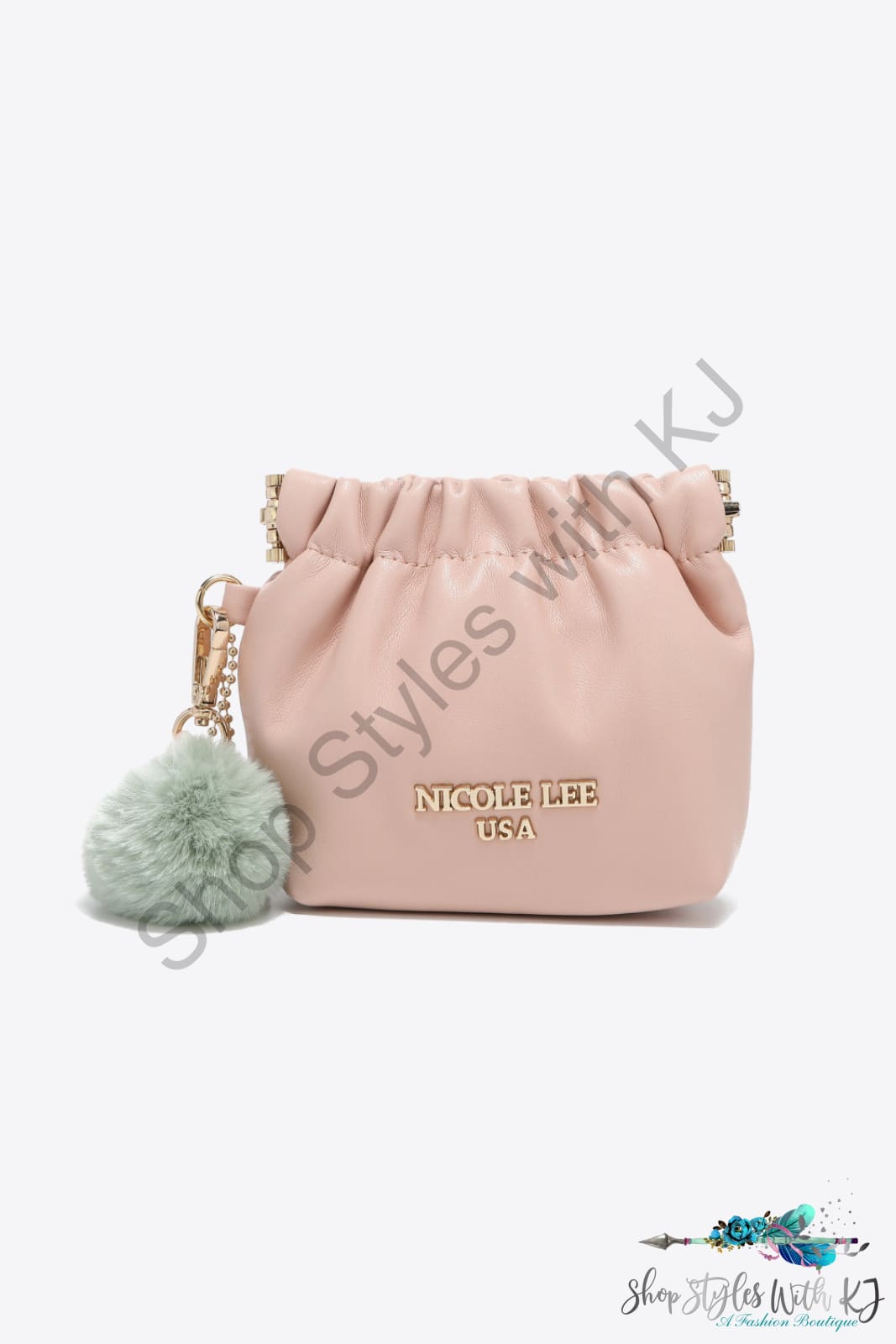 Faux Leather Pouch Bag