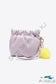 Faux Leather Pouch Bag