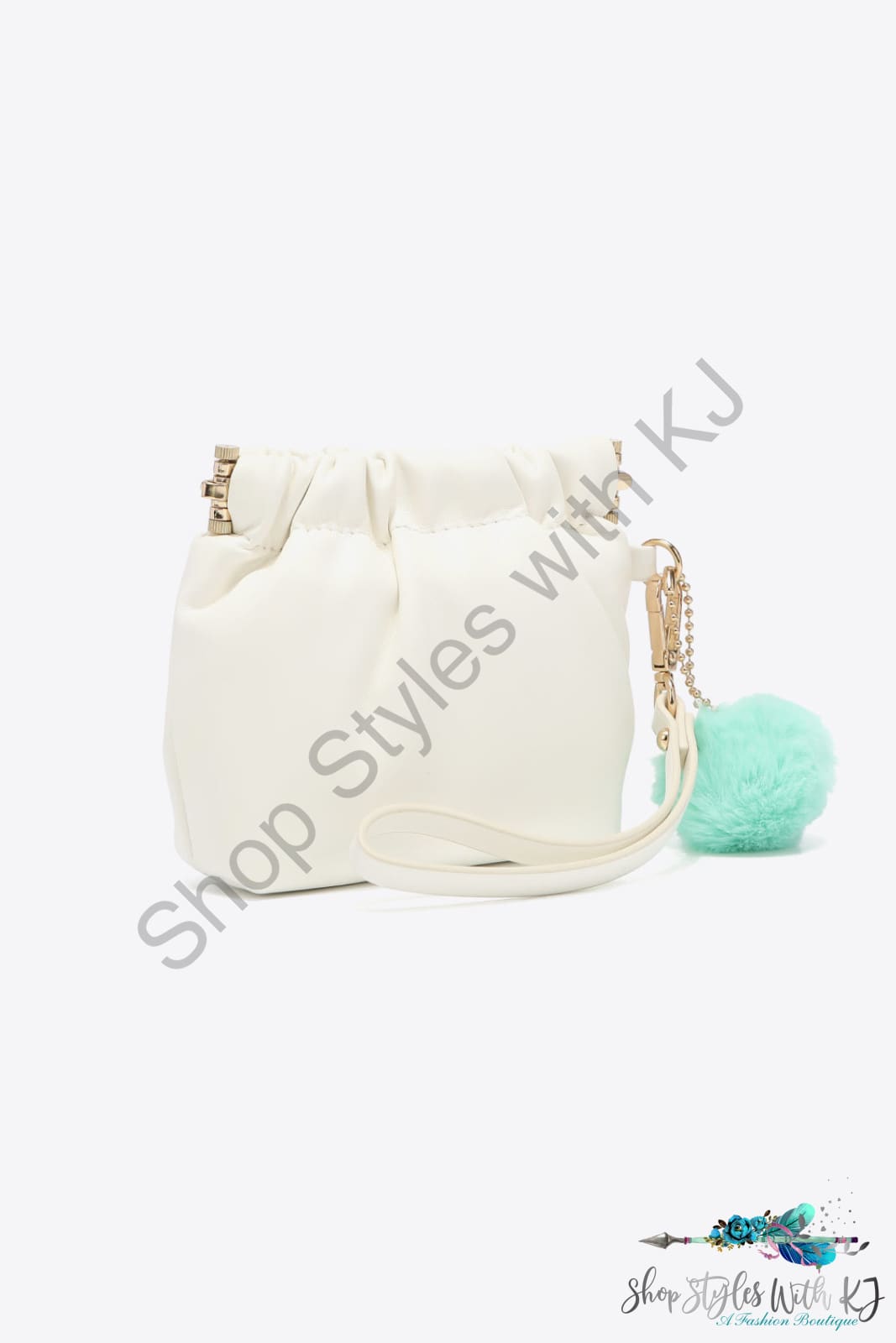 Faux Leather Pouch Bag