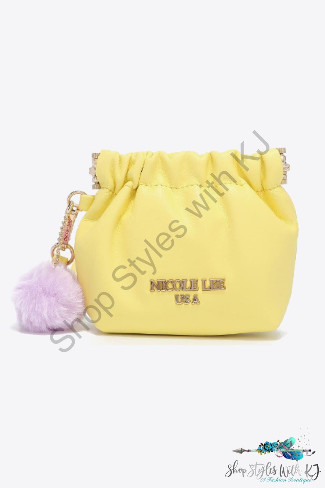 Faux Leather Pouch Bag