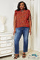 Double Take Floral Flutter Sleeve Notched Neck Blouse Shirts & Tops