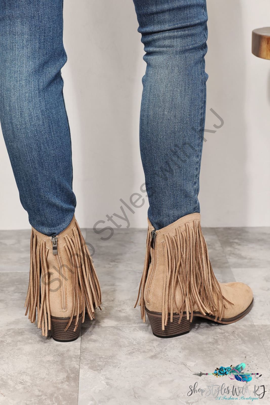 Legend Womens Fringe Cowboy Western Ankle Boots Shoes