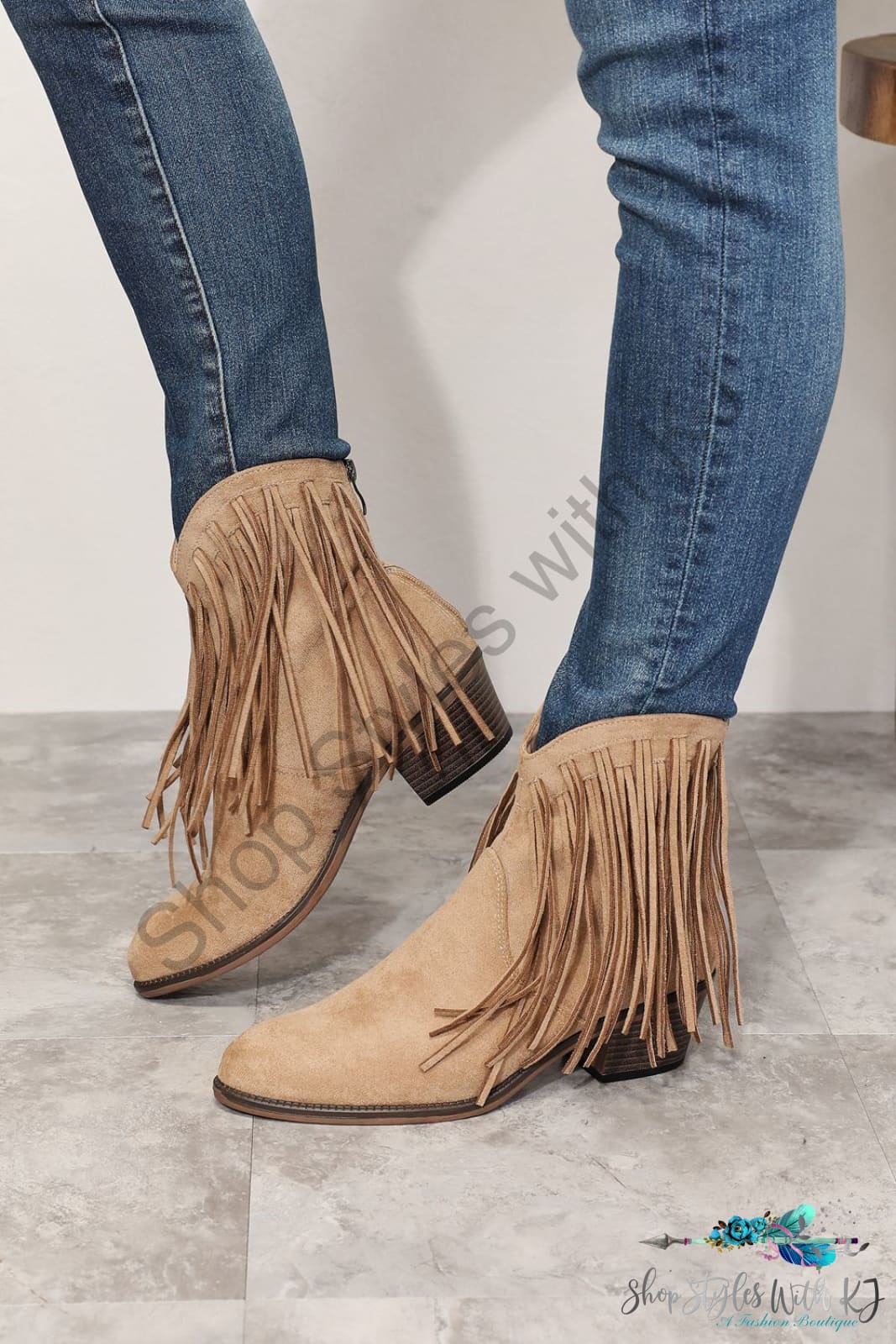 Legend Womens Fringe Cowboy Western Ankle Boots Shoes