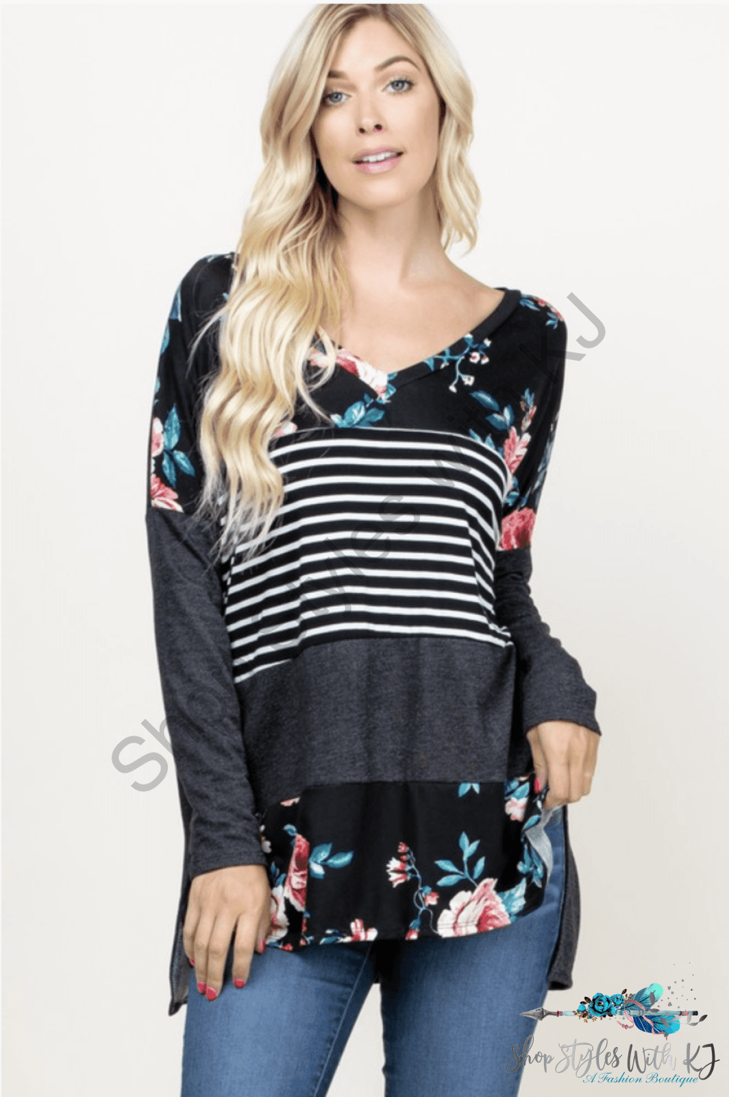 Frozen In Time Color Block Tee