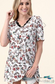 Garden Of Romance Short Sleeve Top - Size Small