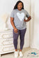 Simply Love Heart Graphic Cuffed Short Sleeve T-Shirt
