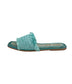 Juana Woven Sandals in Aqua Blue