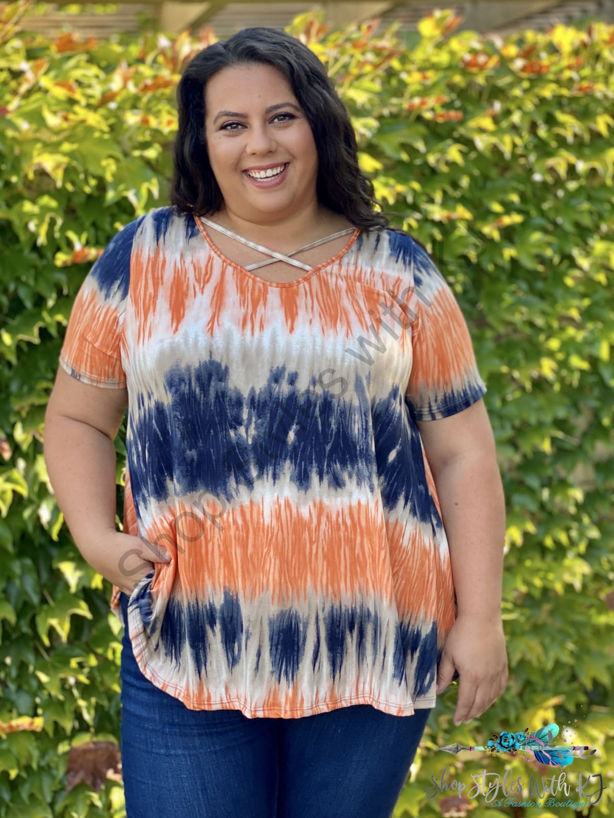 Just In Time Short Sleeve Top - Size S