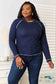 Basic Bae Long Raglan Sleeve Round Neck Top Shirts & Tops