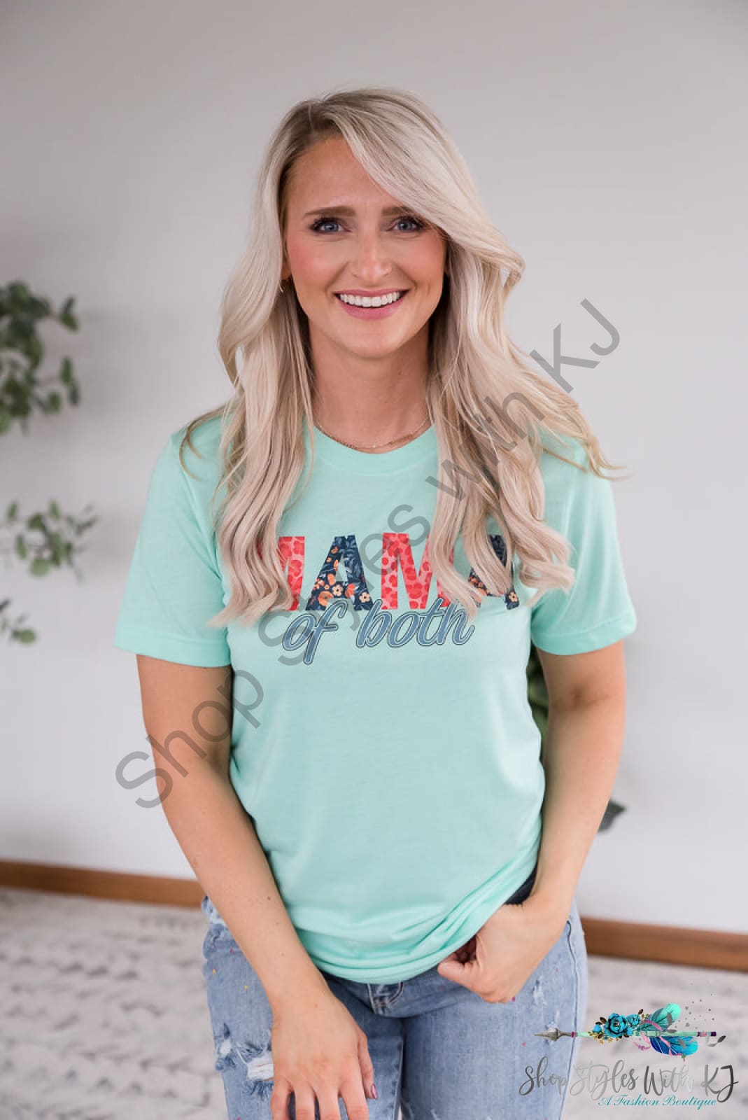 Mama Of Both Graphic Tee Bt