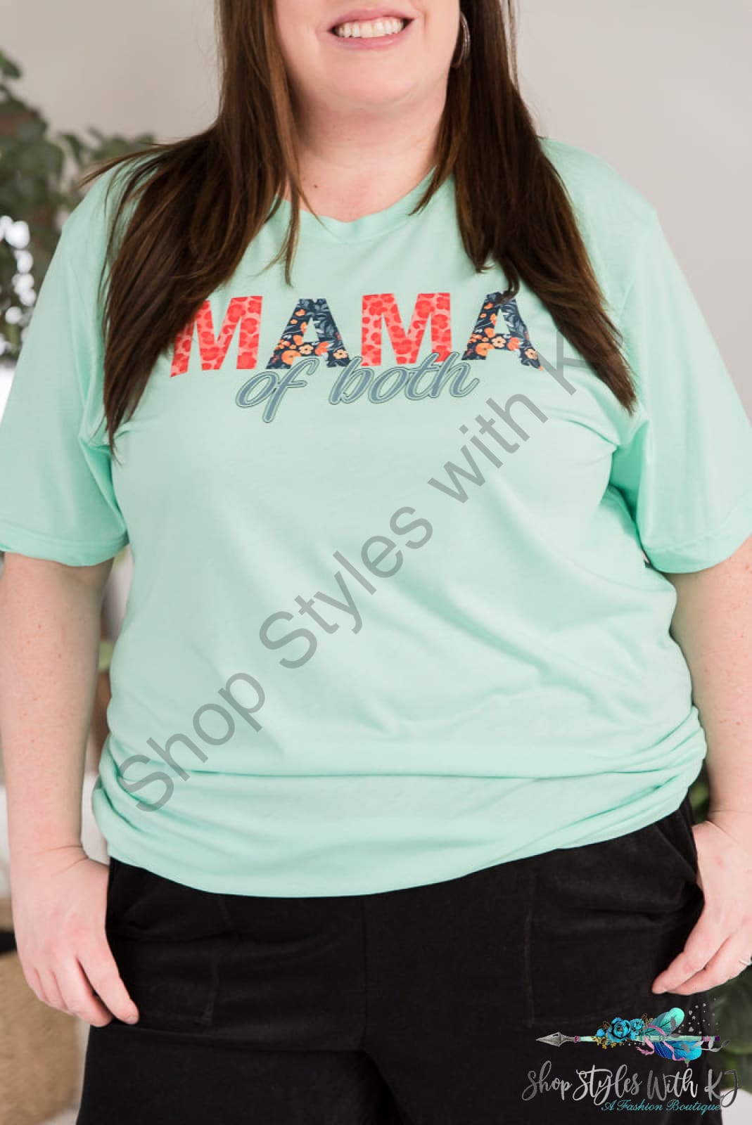 Mama Of Both Graphic Tee Bt