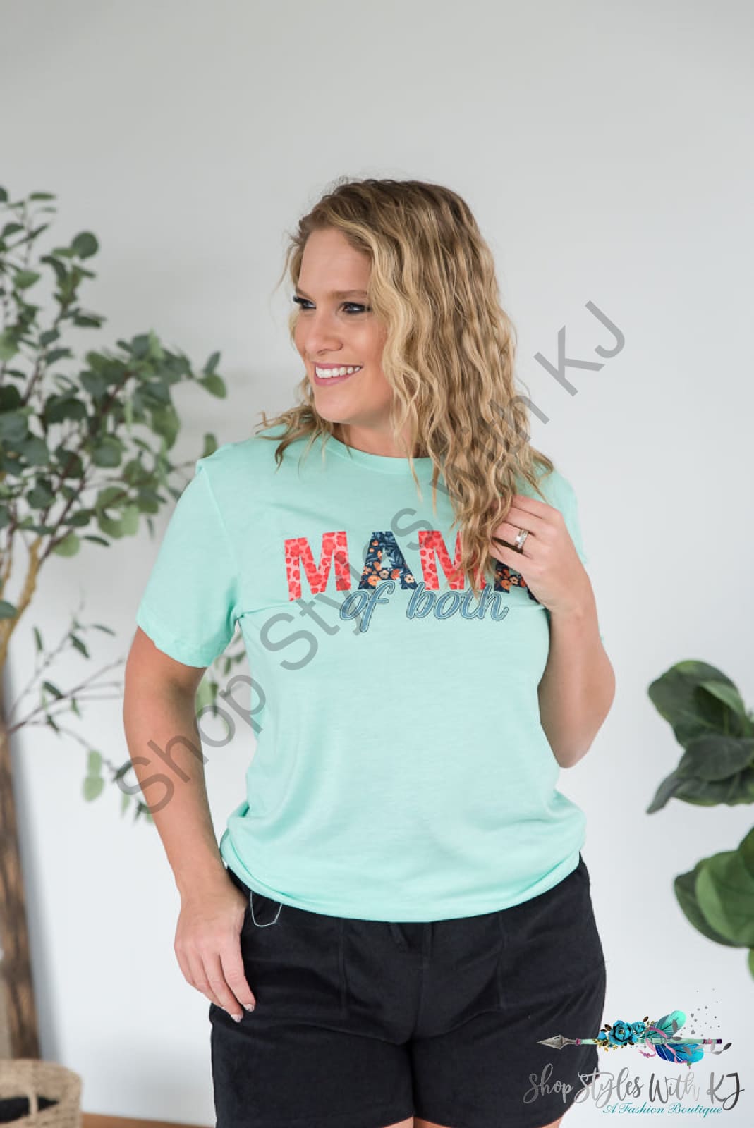 Mama Of Both Graphic Tee Bt
