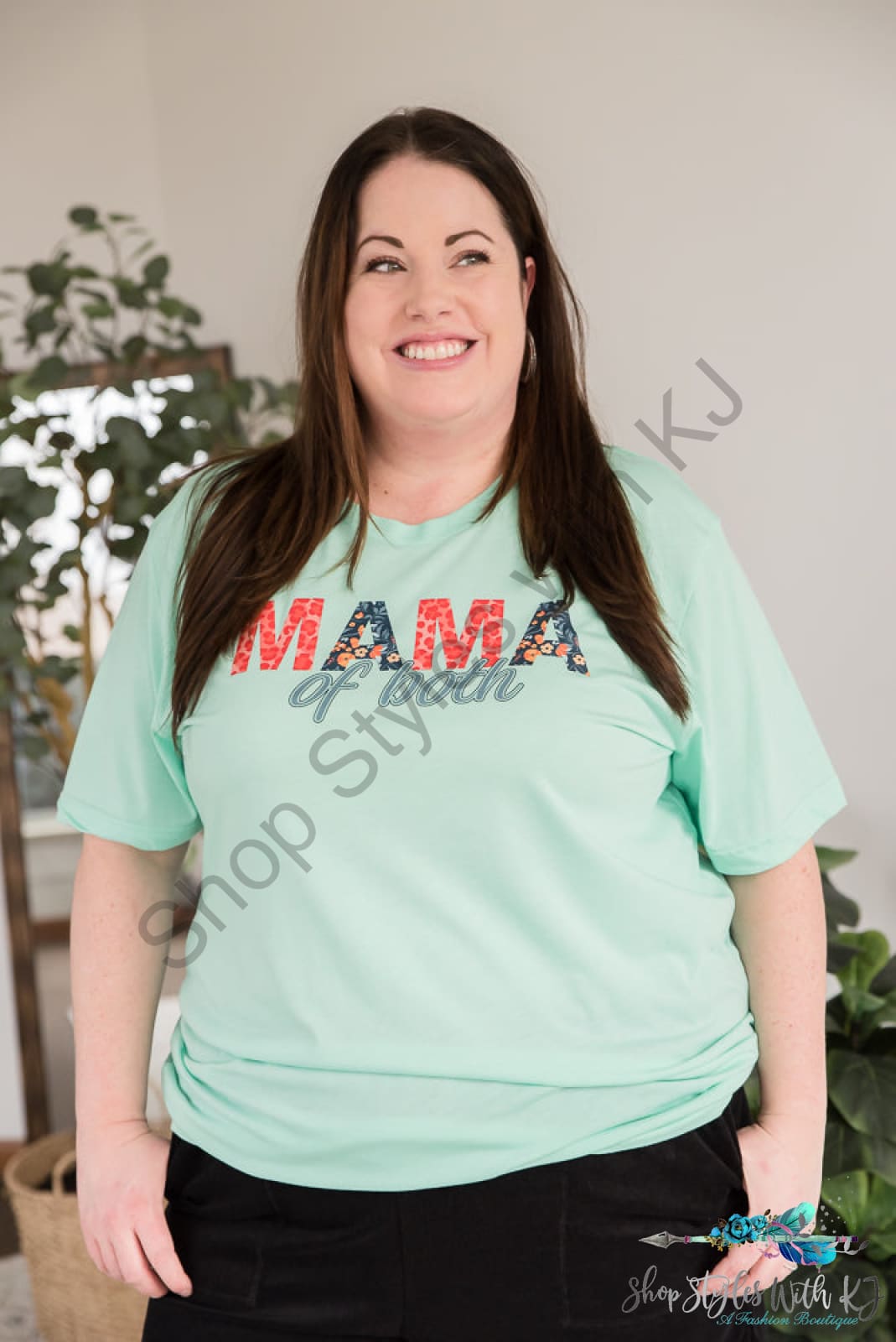 Mama Of Both Graphic Tee Bt