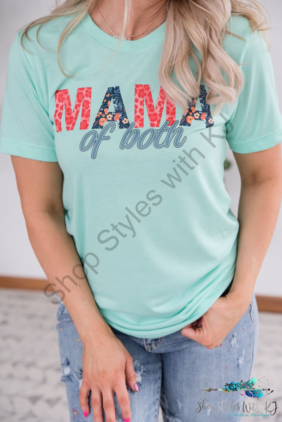 Mama Of Both Graphic Tee Bt