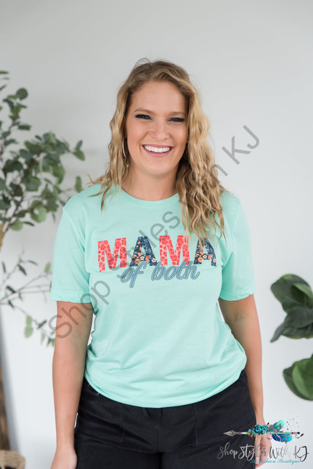 Mama Of Both Graphic Tee Bt