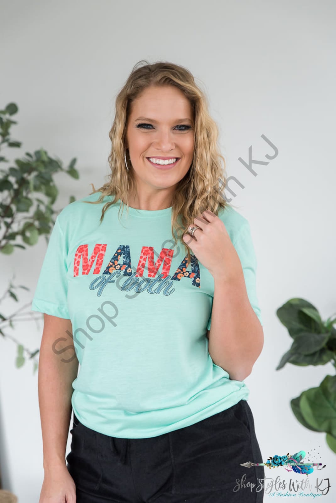 Mama Of Both Graphic Tee Bt