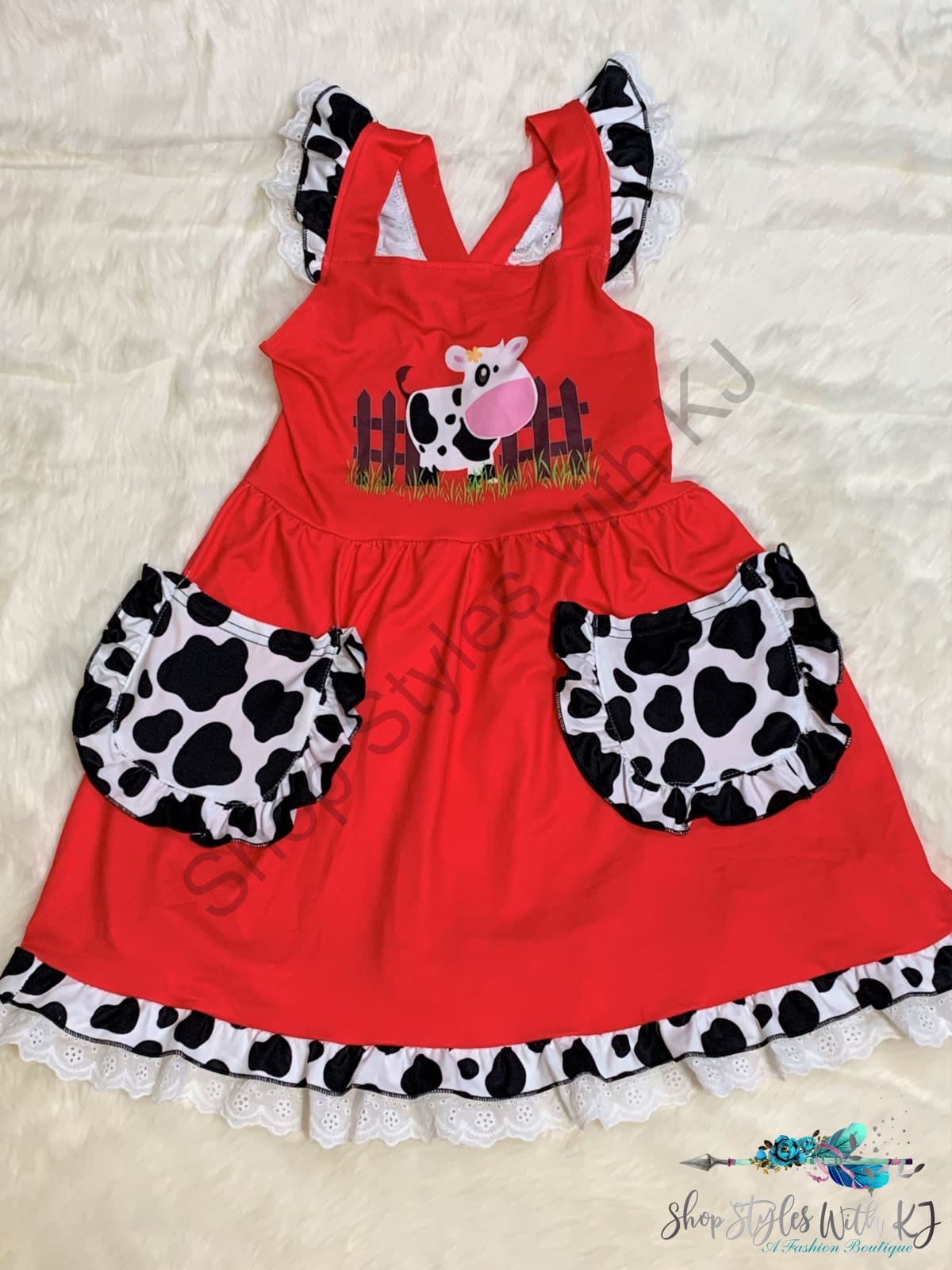 Moove Over Ruffle Dress Kids
