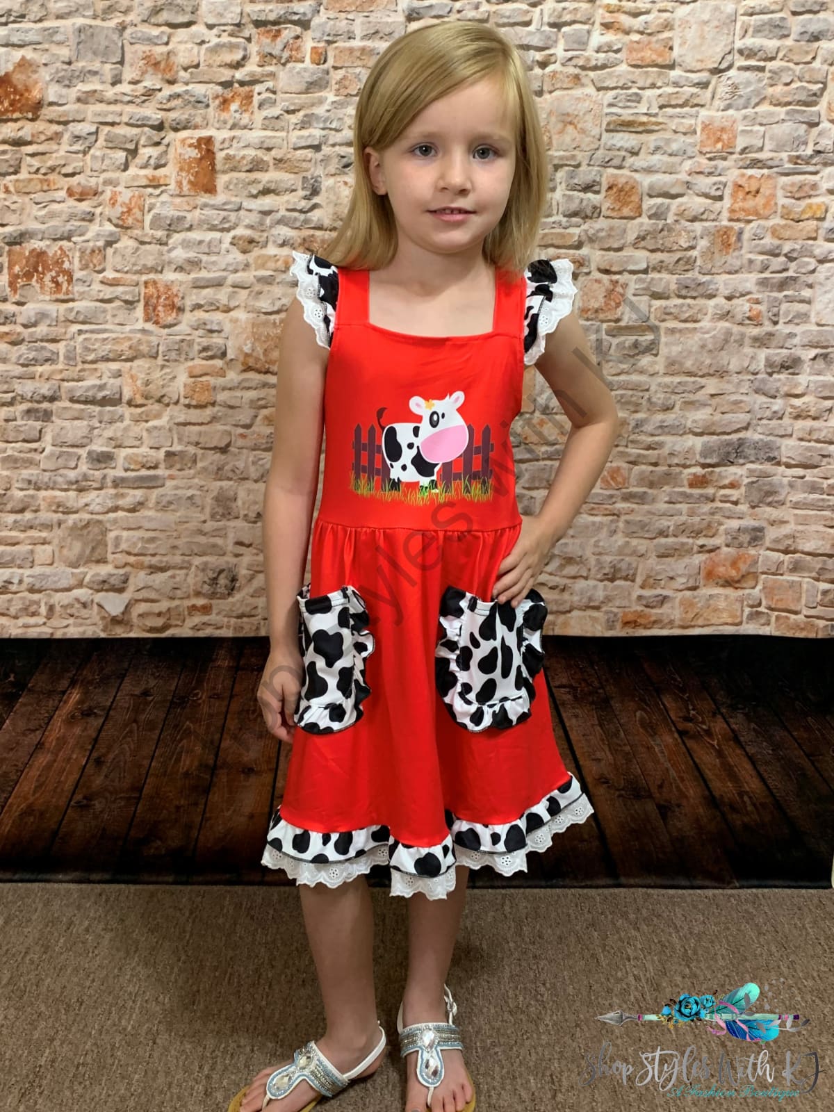 Moove Over Ruffle Dress Kids