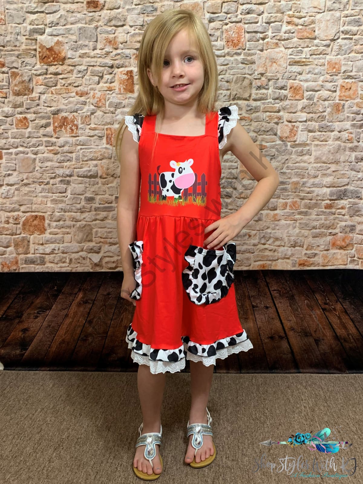 Moove Over Ruffle Dress Kids