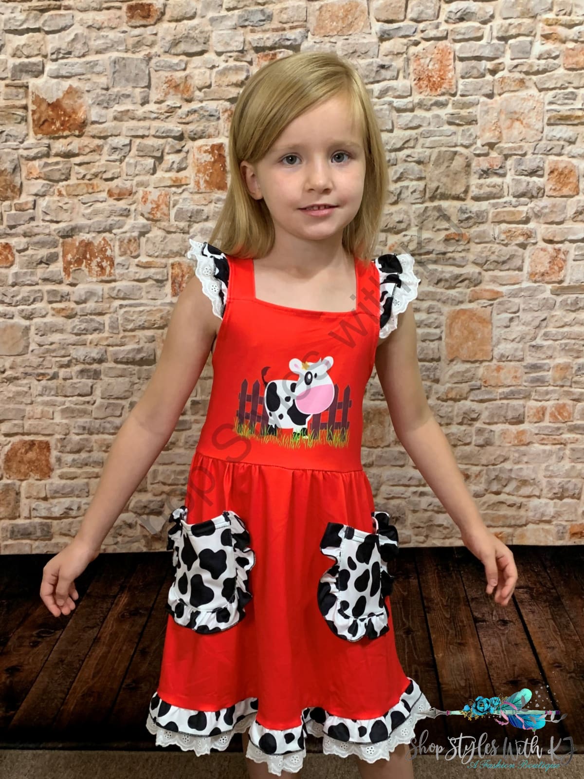 Moove Over Ruffle Dress Kids