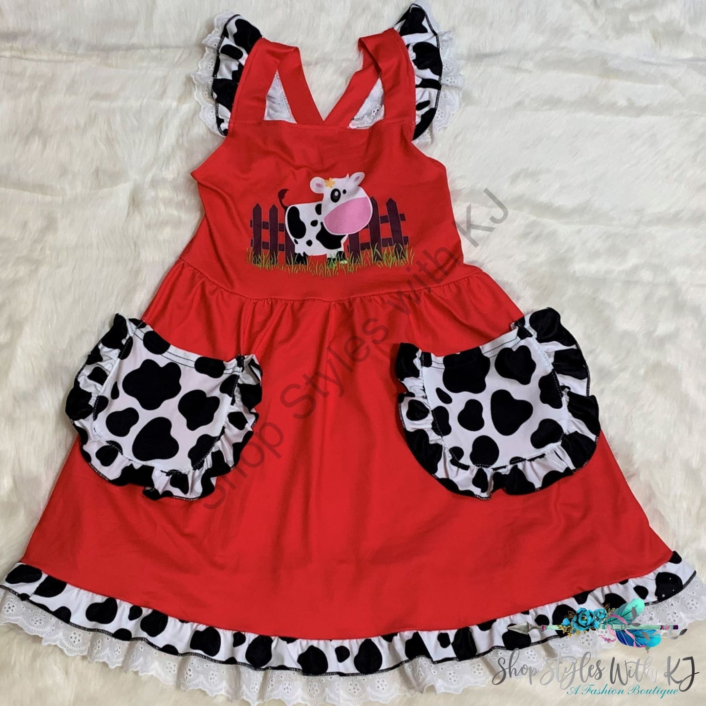 Moove Over Ruffle Dress Kids