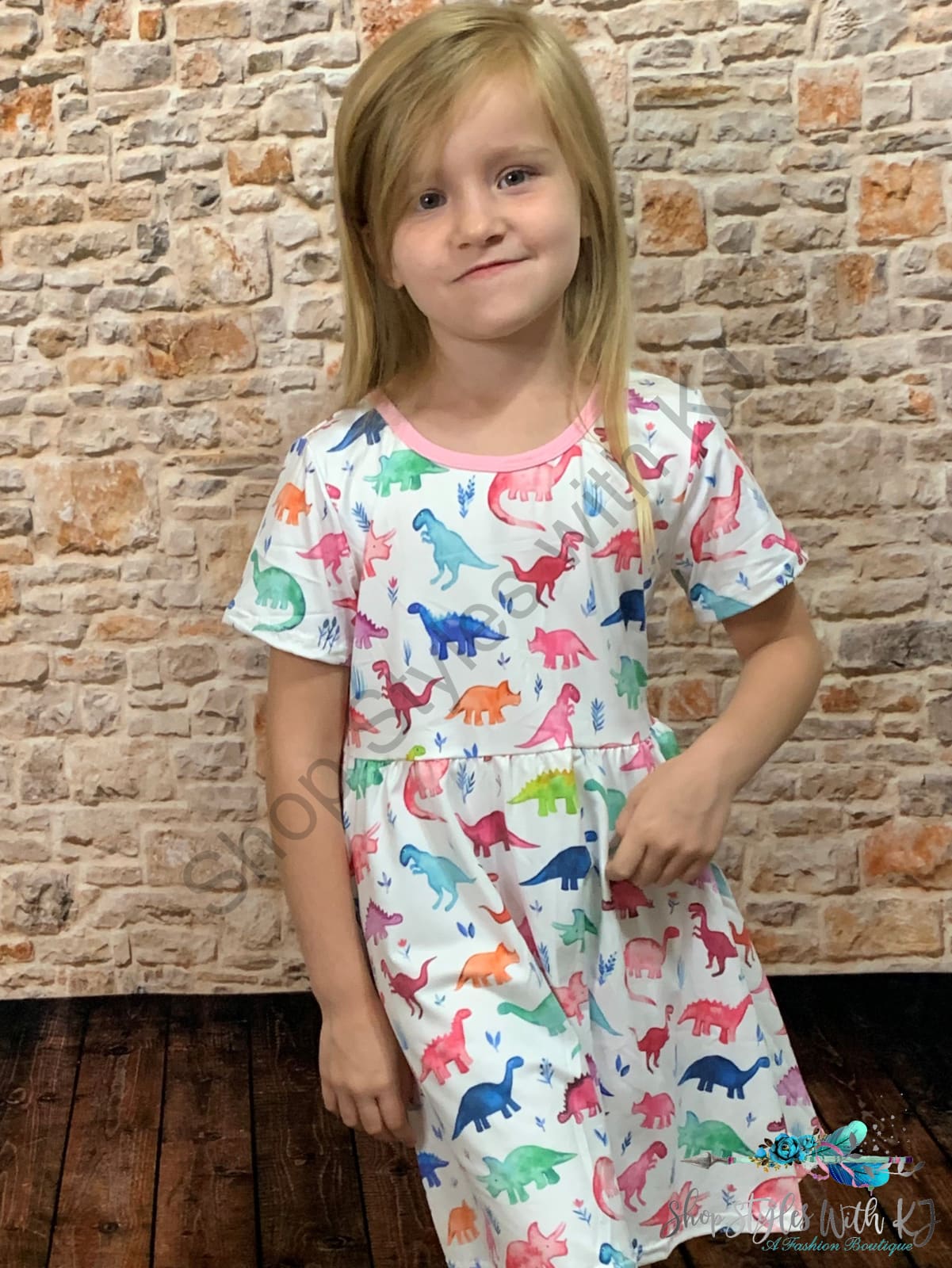 Out In The Wild Dinosaur Dress Kids