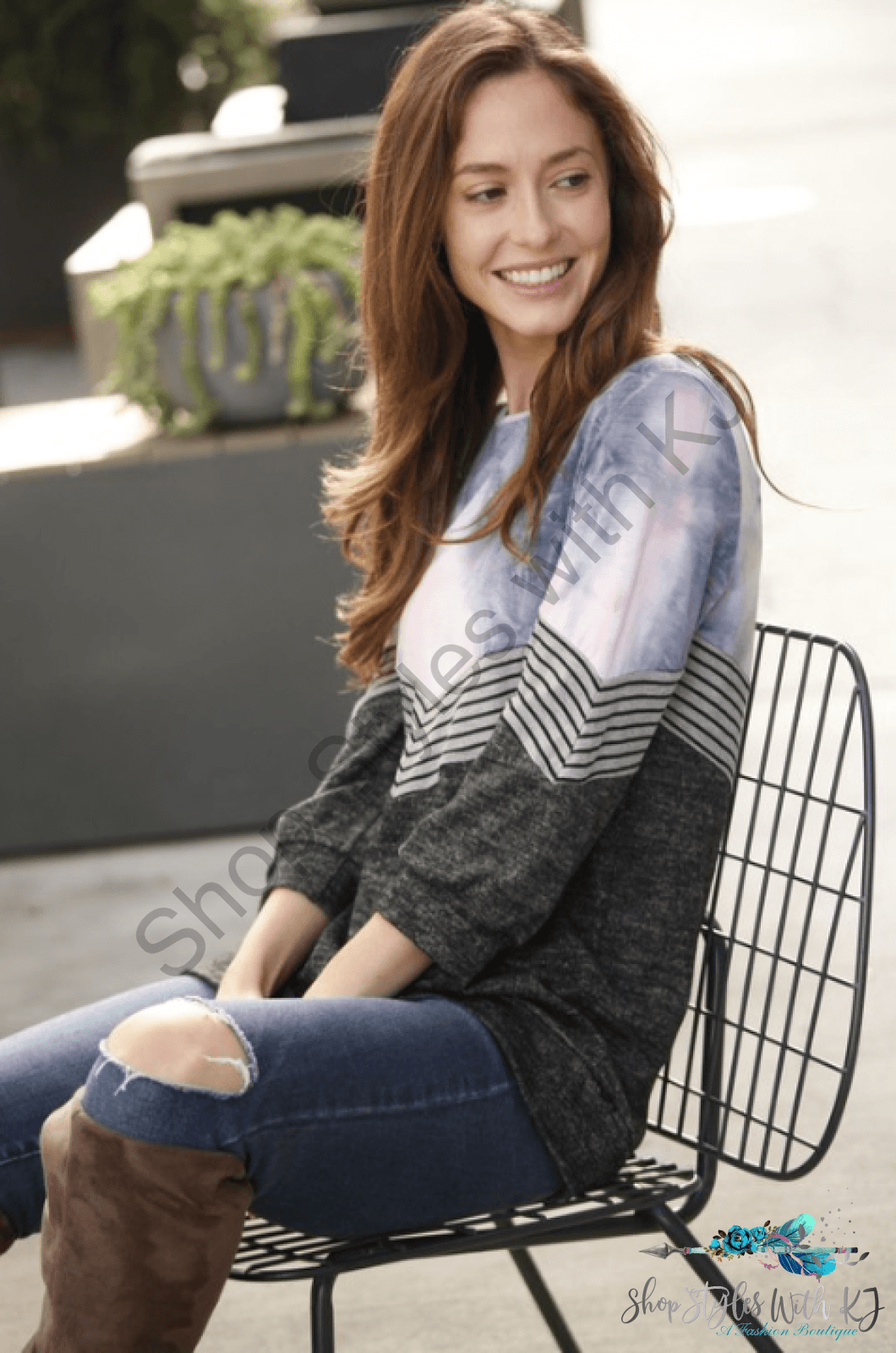 Out Of This World 3/4 Sleeve Top - Small