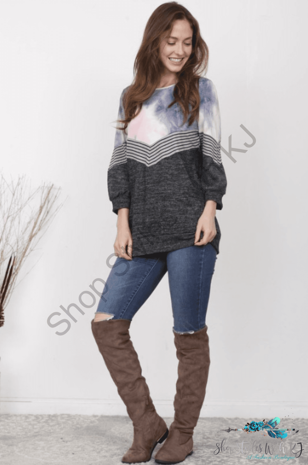 Out Of This World 3/4 Sleeve Top - Small