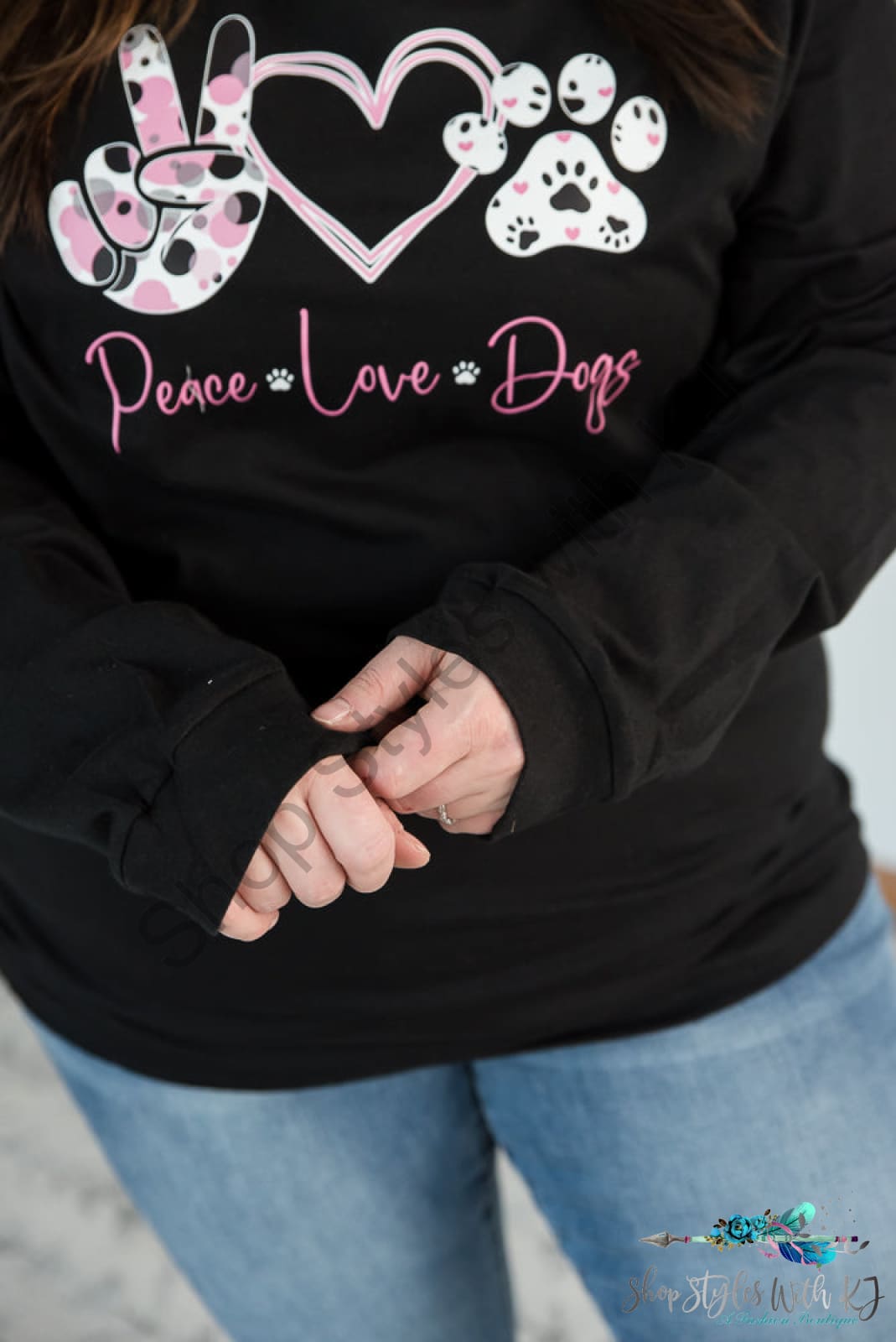 Peace Love Dogs Graphic Tee Bt