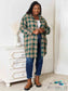 Plaid Collared Neck Long Sleeve Shirt Shirts & Tops