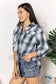 Double Take Plaid Dropped Shoulder Shirt Shirts & Tops
