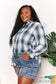 Double Take Plaid Dropped Shoulder Shirt Shirts & Tops