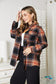 Double Take Plaid Dropped Shoulder Shirt Shirts & Tops