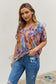 Printed Dolman Flowy Top Shirts & Tops