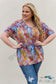 Printed Dolman Flowy Top Shirts & Tops