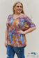 Printed Dolman Flowy Top Shirts & Tops