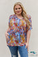 Printed Dolman Flowy Top Shirts & Tops