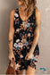 Printed Scoop Neck Sleeveless Buttoned Magic Dress Floral / S Dresses